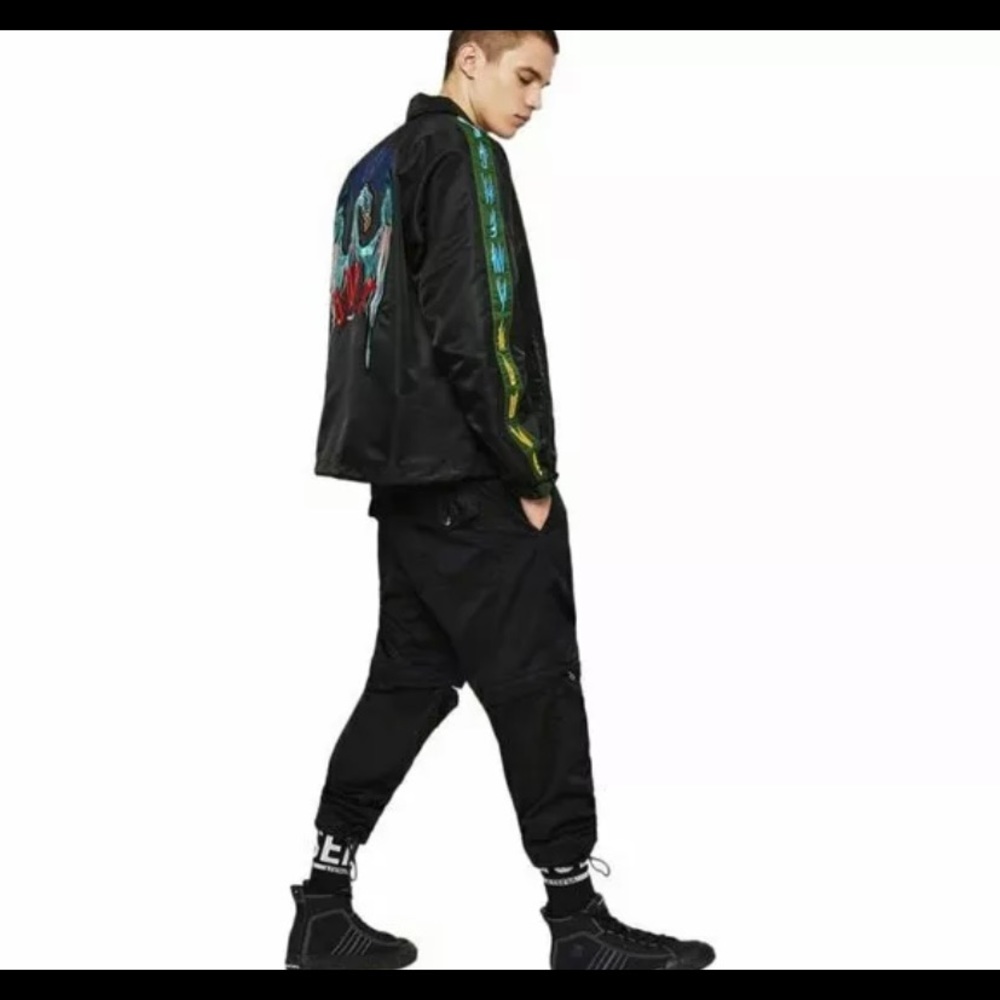 DIESEL J Akito Embroidered Jacket Size M,L,XL NWT $495 - Picture 3 of 4